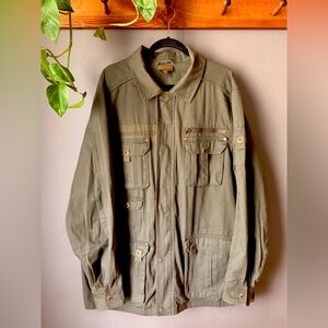 Boulder Creek Trading Company Jacket Men XL Tall Green Field Utility Pocketed